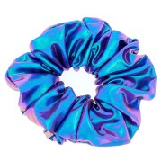 Scrunchie hårelastic - sirena metálica - púrpura